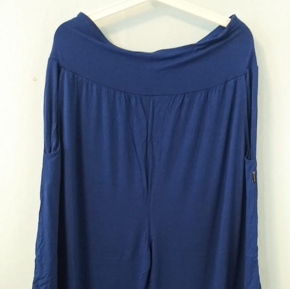 Blue Harem Pants - Picture 1 of 3